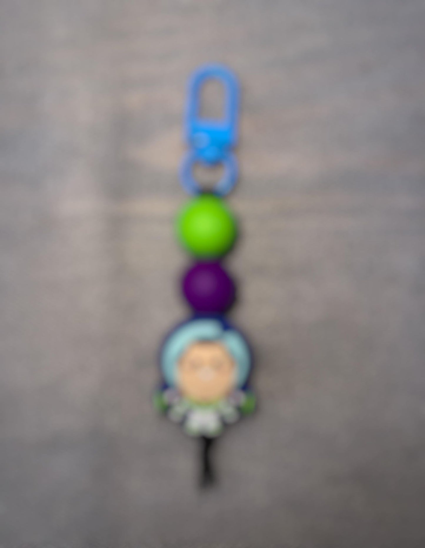 Space Man Zipper Pull