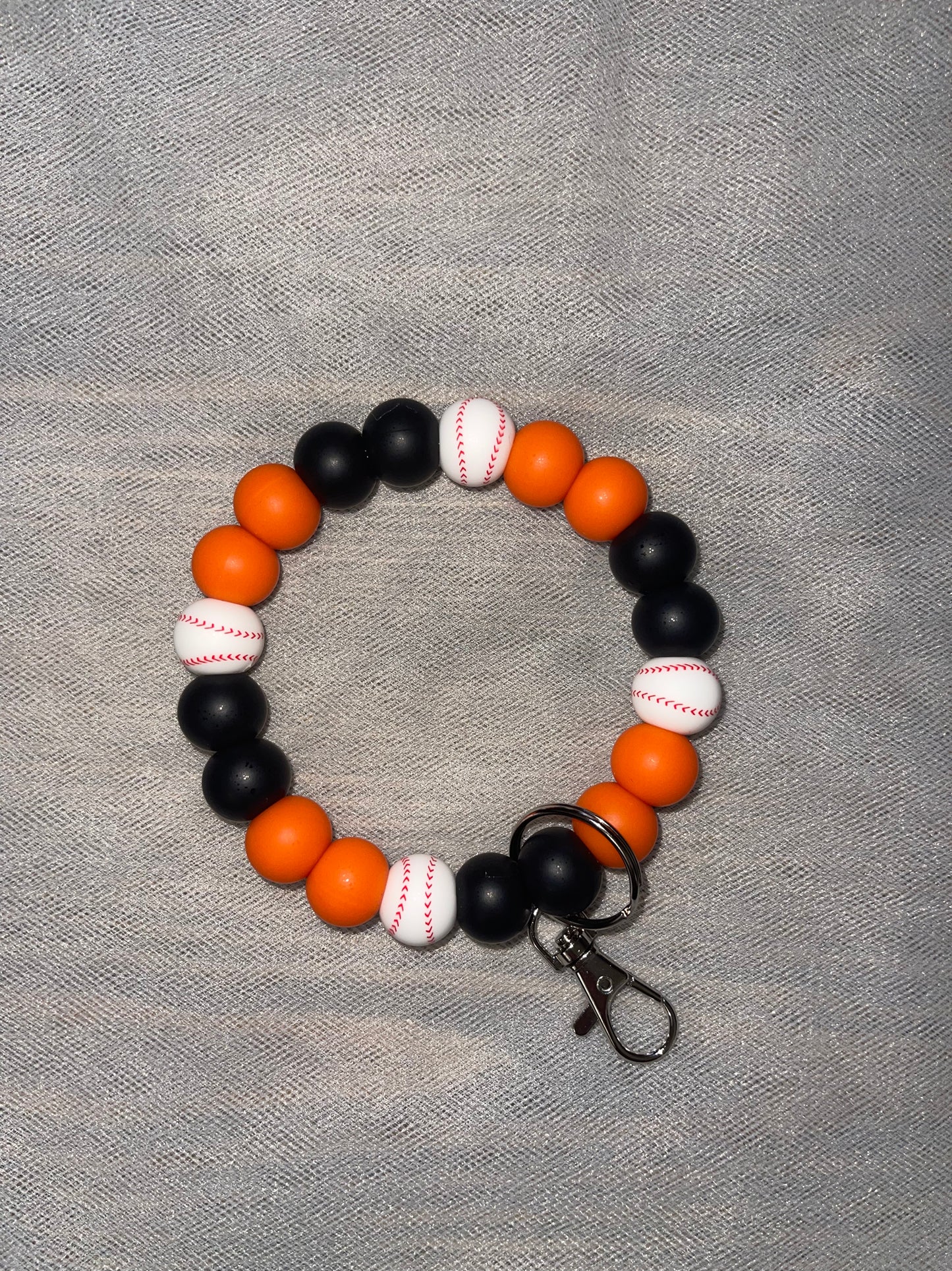 Baltimore Baseball Keychain Wristlet M/L - 20 beads