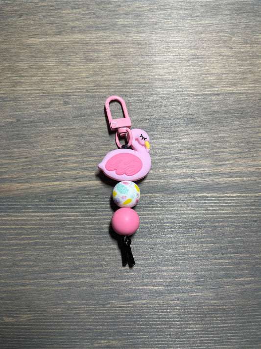 Flamingo Zipper Pull