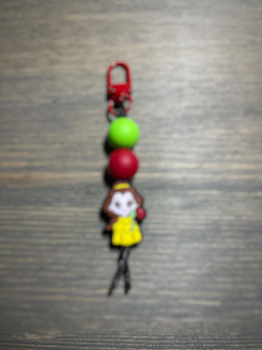 Book Loving Princess Zipper Pull