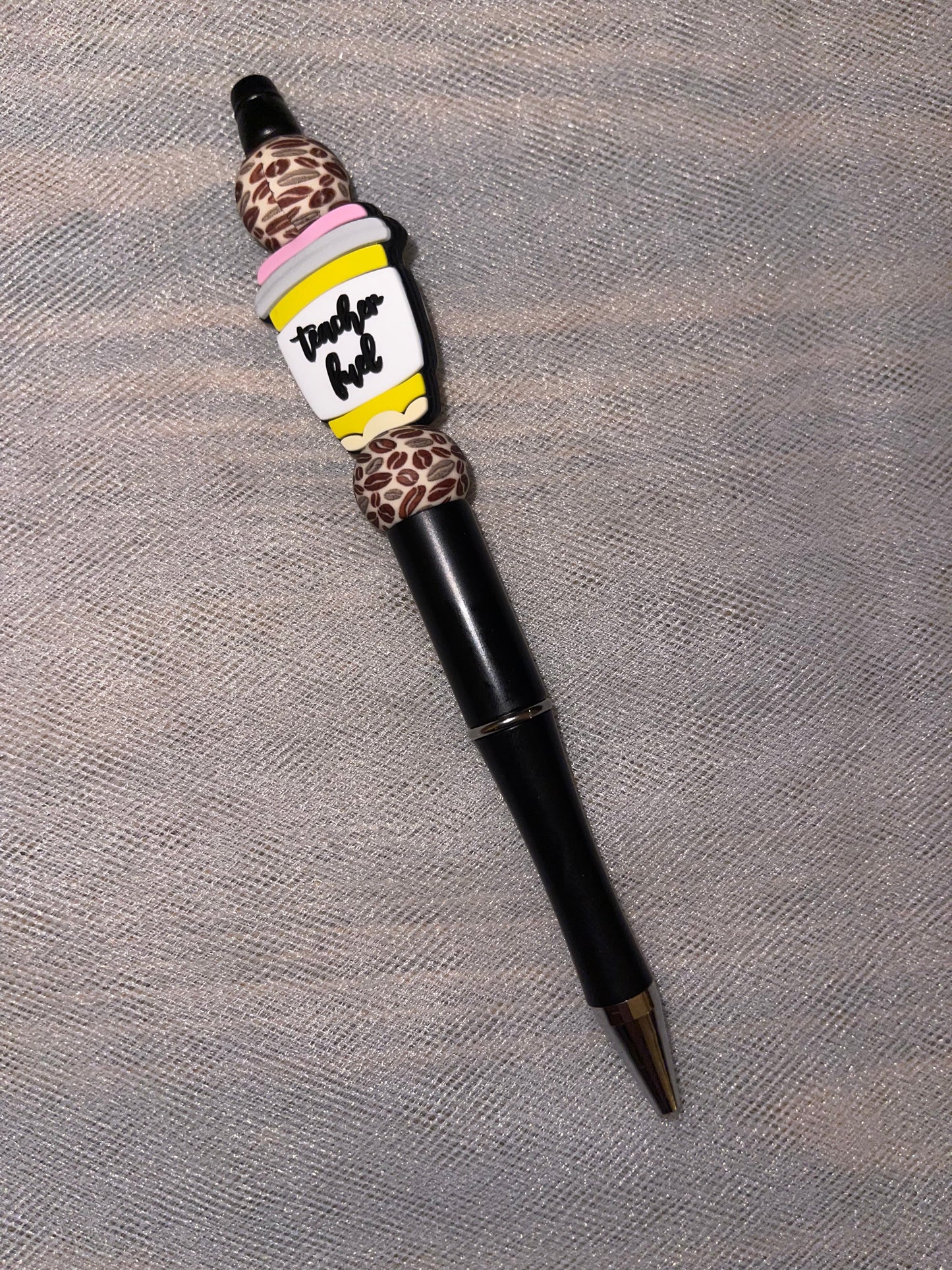 Teacher Fuel Beaded Pen