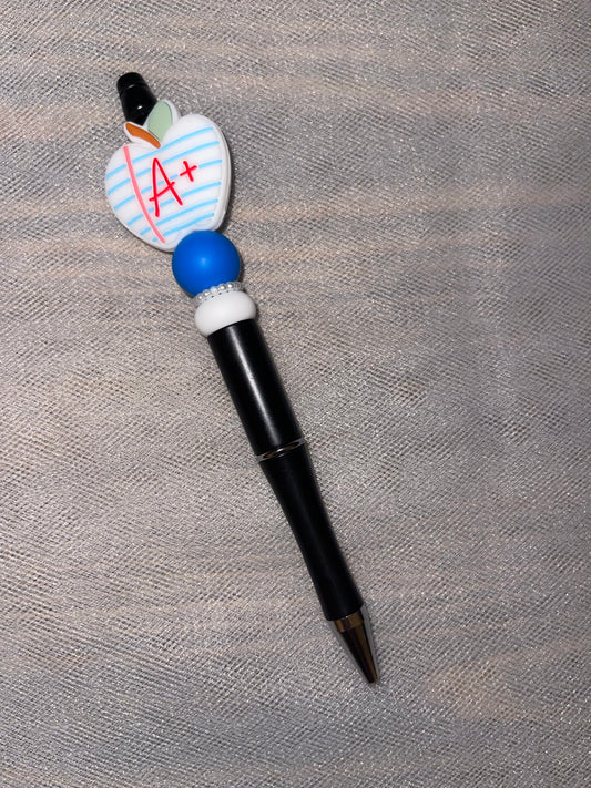 A+ Apple Beaded Pen