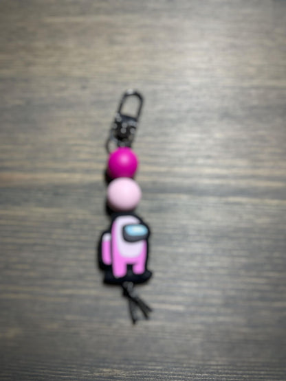 Suspicious Astronauts Zipper Pull