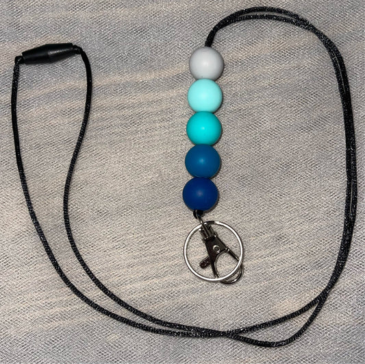 Blue Ombré Lanyard