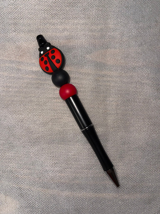 Ladybug Beaded Pen