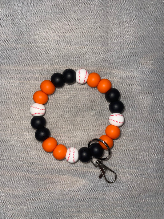 Baltimore Baseball Keychain Wristlet M/L - 20 beads