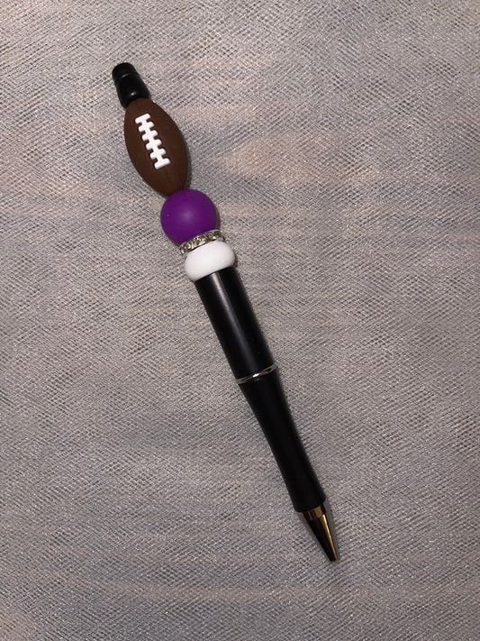 Baltimore Football Beaded Pen